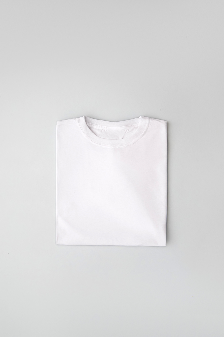 Folded White Shirt Flatlay